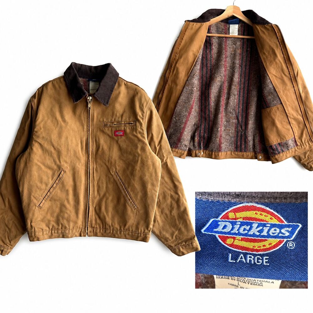 VTG Dickies Blanket Lined Detroit Style Jacket Workwear Distressed Men’s Large